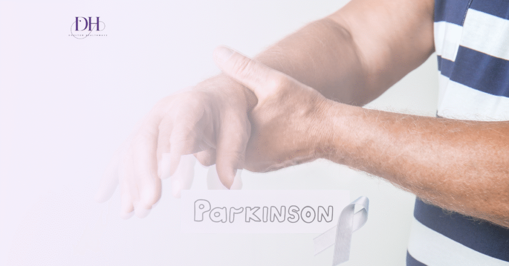 hand of a parkinson's patient